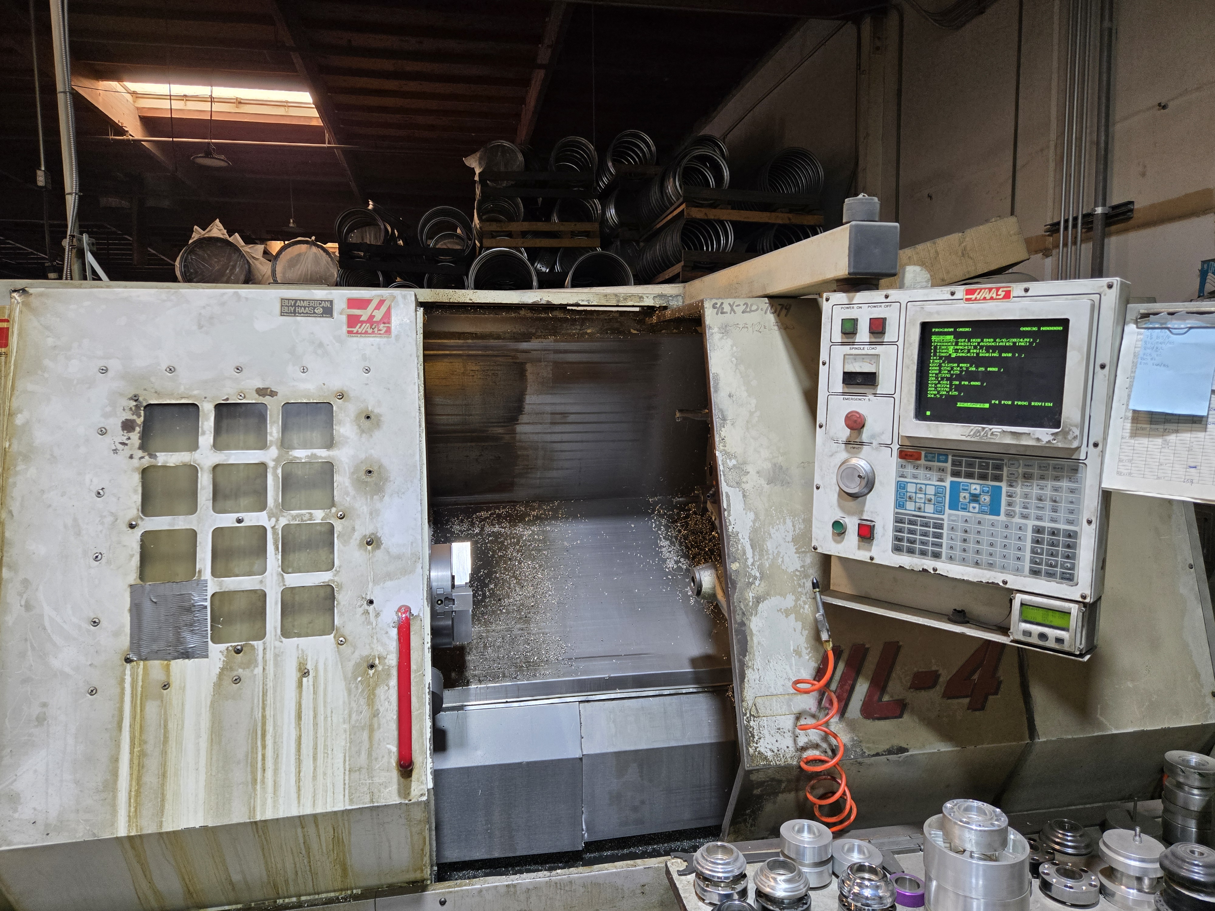 Used 1997 Haas HL-4 Lathes, CNC