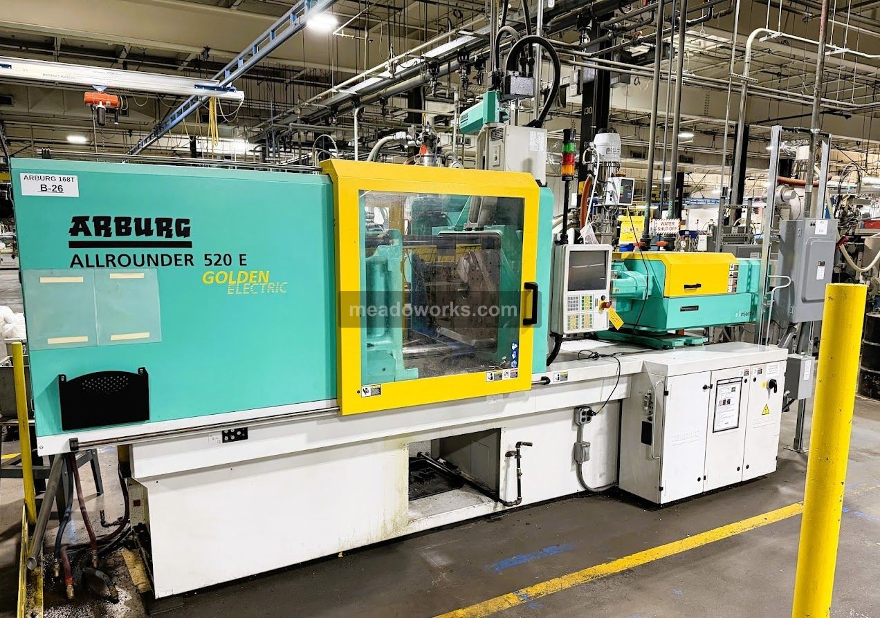 Used 2017 Arburg Allrounder 520E 1500-400 Golden Electric Injection Molding Machines: Horizontal