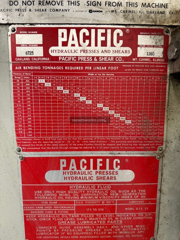 Pacific PressFormer II 200 Ton Hydraulic Press - Image 3