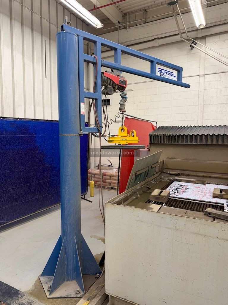 Flow Water Jet Machine with Gorbel Gantry Crane and Weha Material Handling System - Image 11