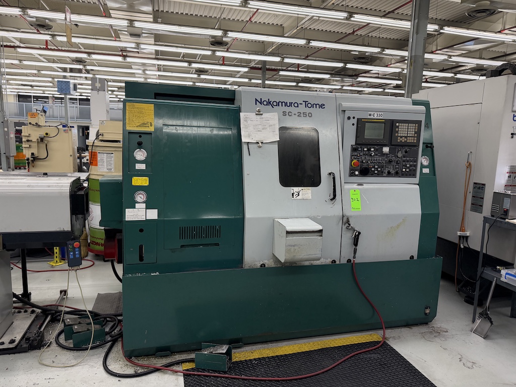 Used Nakamura-Tome SC-250 Lathes, CNC