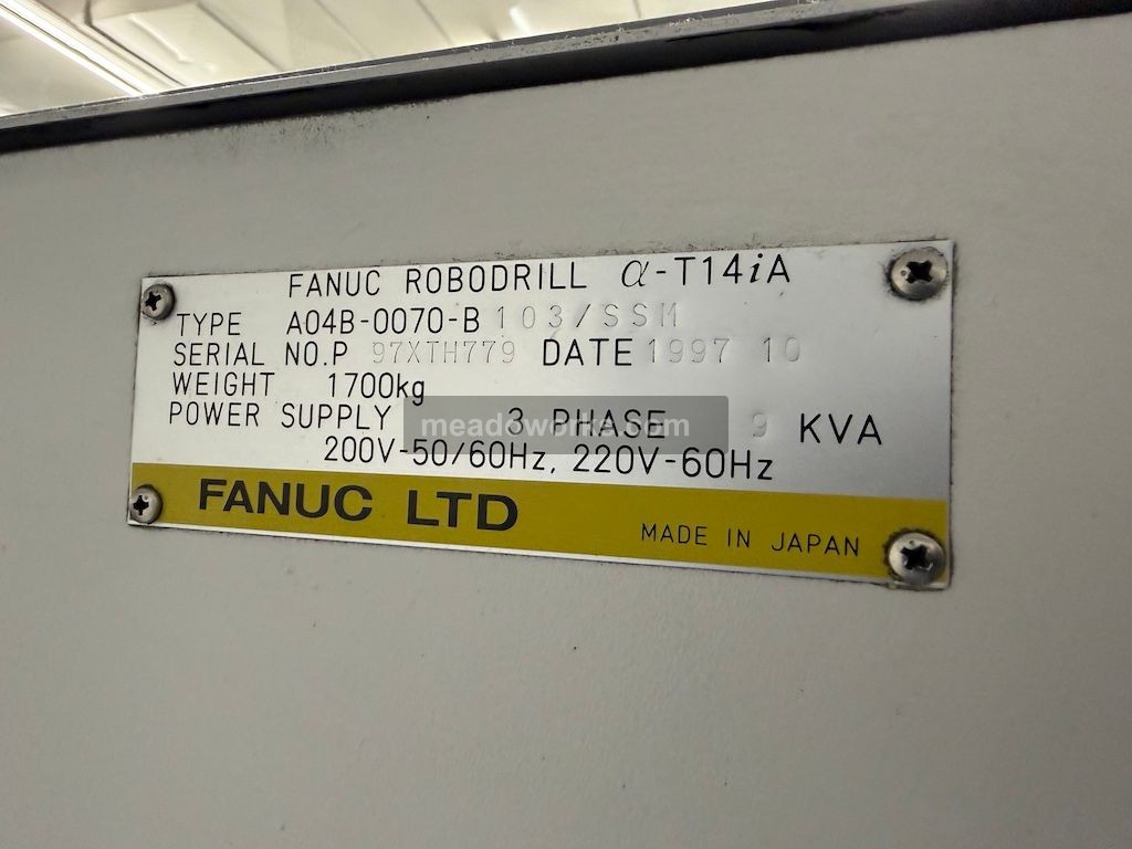 1997 Fanuc Robodrill a-T14iA CNC Drill & Tap Machine - Image 6