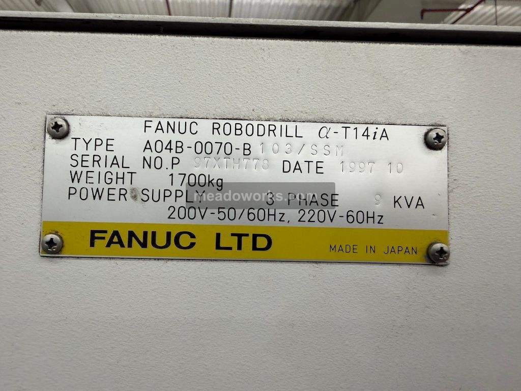 1997 Fanuc Robodrill a-T14iA CNC Drill & Tap Machine - Image 9