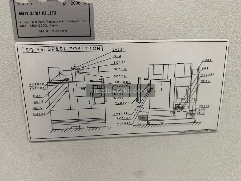 2006 Mori Seiki Duracenter 5 CNC Vertical Machining Center - Image 6