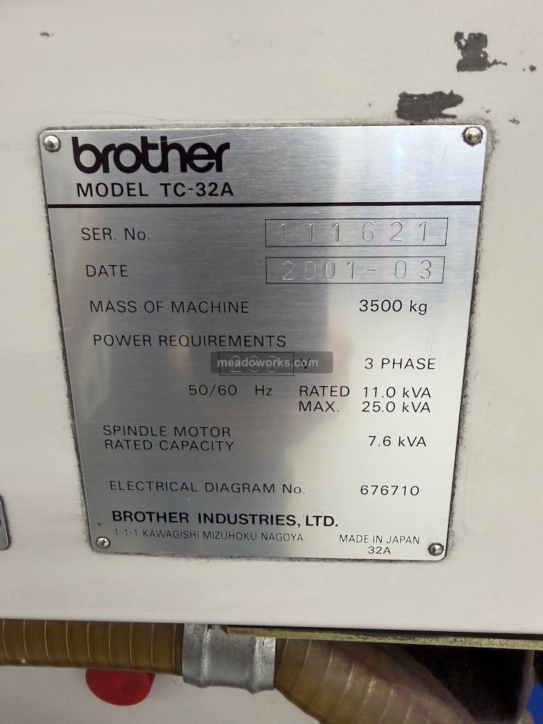 2001 Brother TC-32A CNC Tapping Center - Image 5