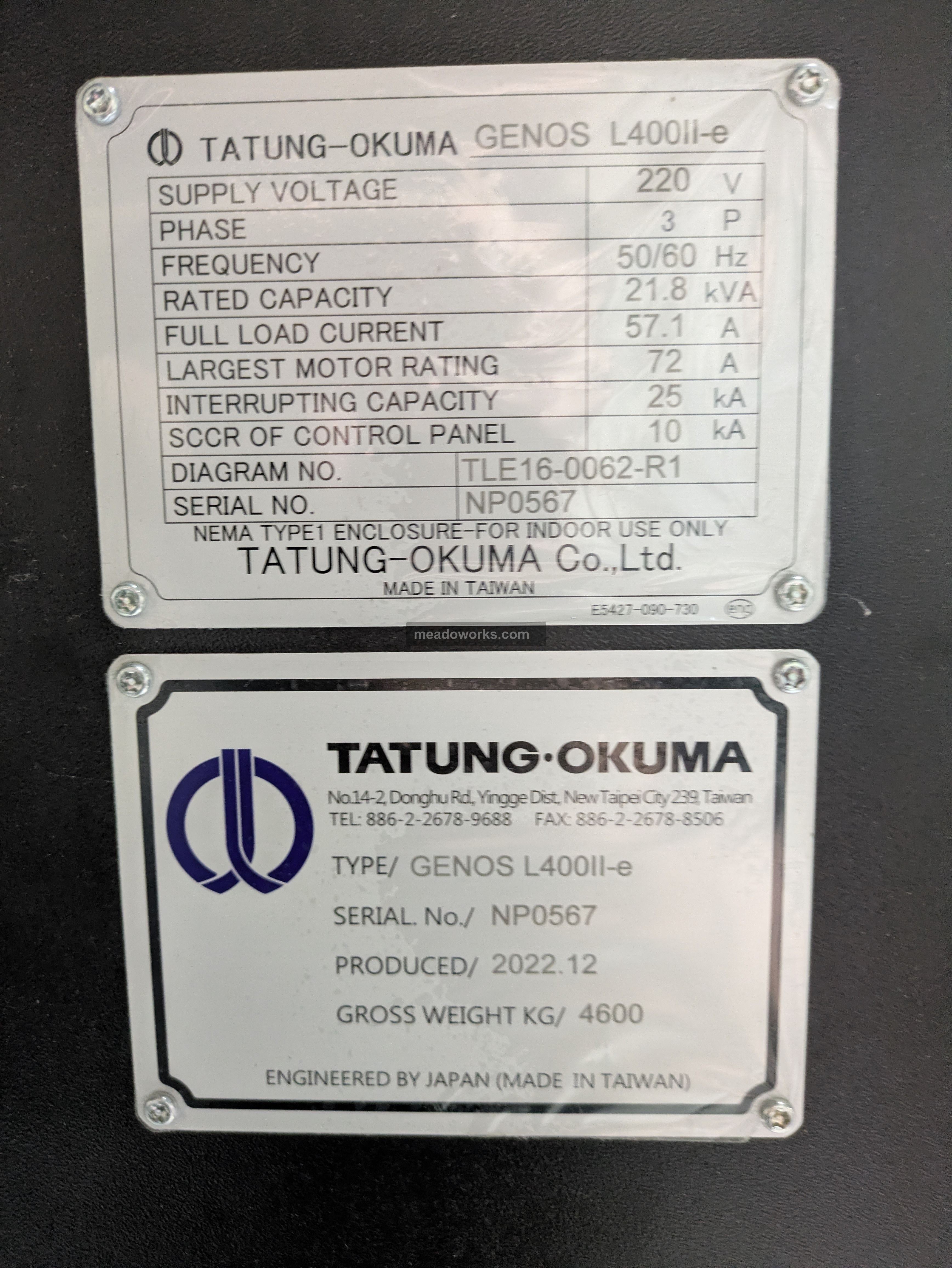 2022 Okuma Genos L400II-e CNC Lathe - Image 5