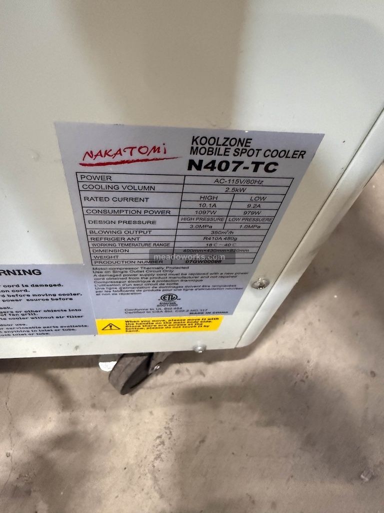 Nakatomi N407-TC Portable Spot Cooler - Image 3