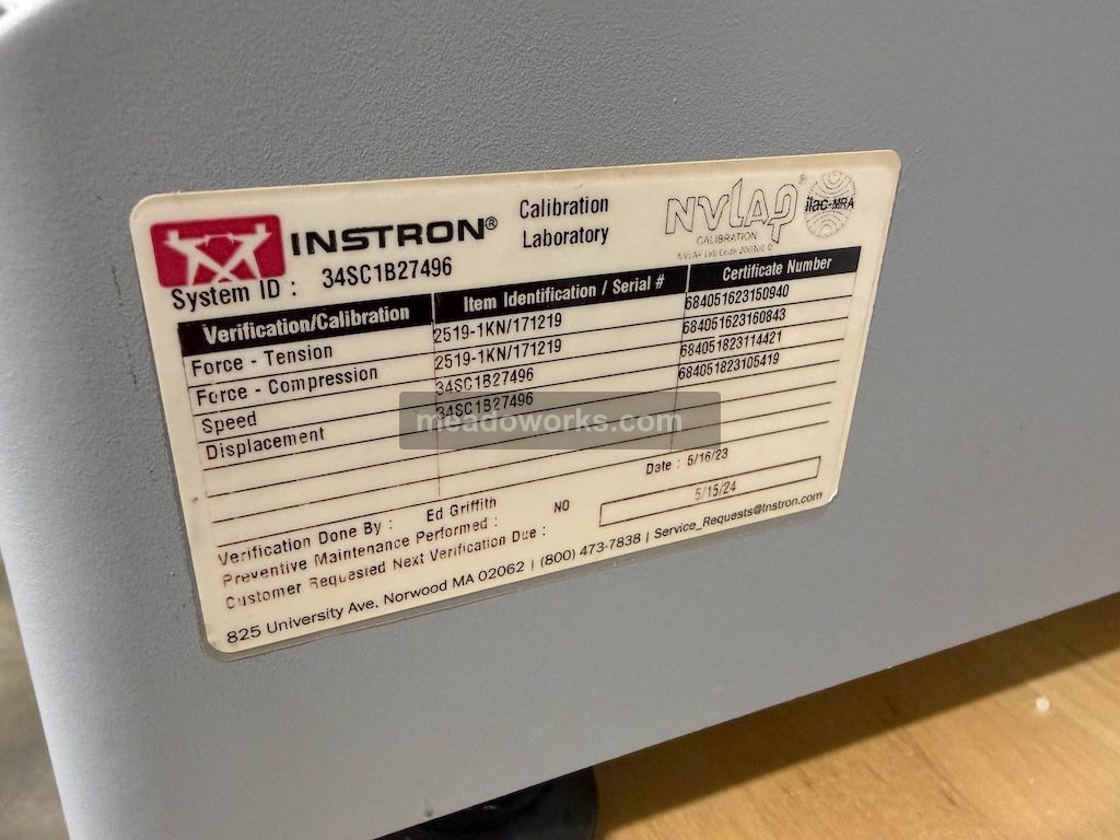 Instron 34SC-1 1 kN Universal Tensile, Compression & Flexure Testing System - Image 2