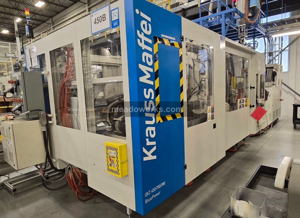 Used 2017 Krauss Maffei KM 450-750/380 GXZ - 2-Shot Injection Molding Machines: Horizontal