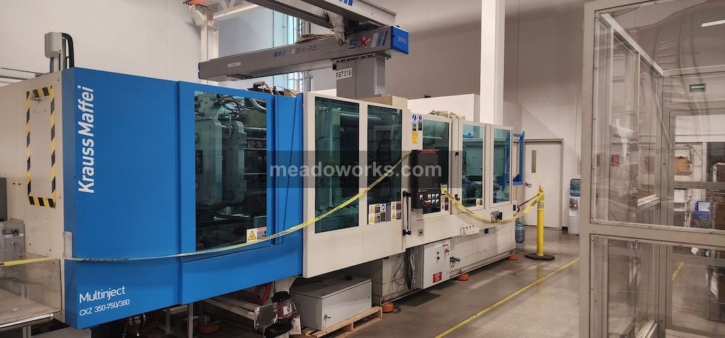 Used 2015 Krauss Maffei KM 350-750-380 - 3-Shot Injection Molding Machines: Horizontal