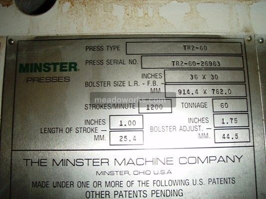1988 Minster TR2-60 "Pulsar" High Speed Press - 1212-6.jpg