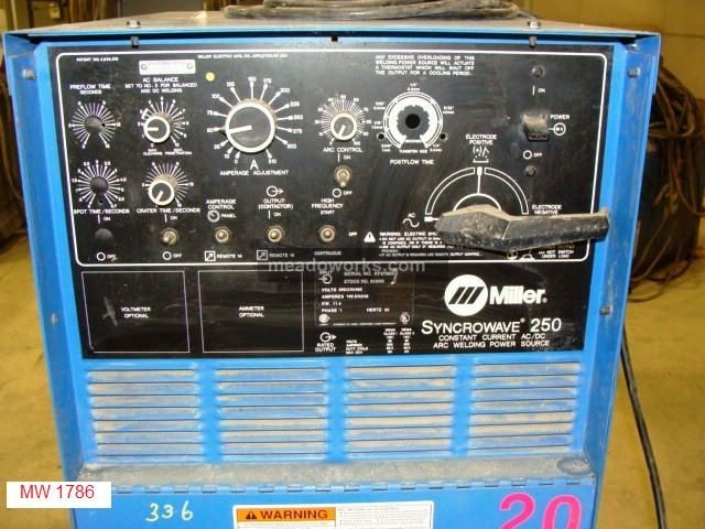 Miller Millermatic Syncrowave 250 Arc Welding Power Source - 1786-1.jpg