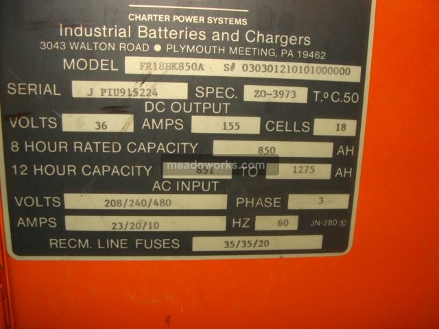 C&P Power Systems FR18HK850S Battery Chager - 2731-2.JPG