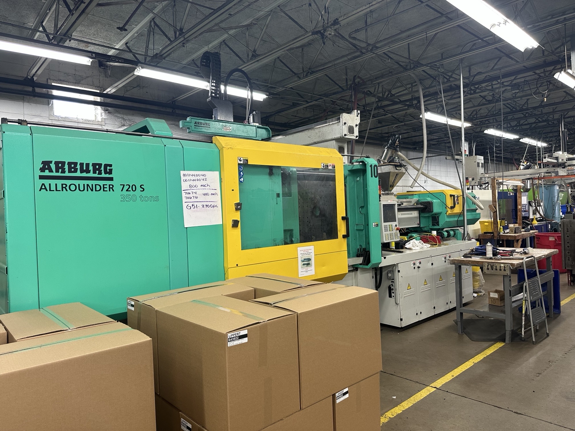 Used 2017 Arburg Allrounder 720 S 3200-2100 Injection Molding Machines: Horizontal