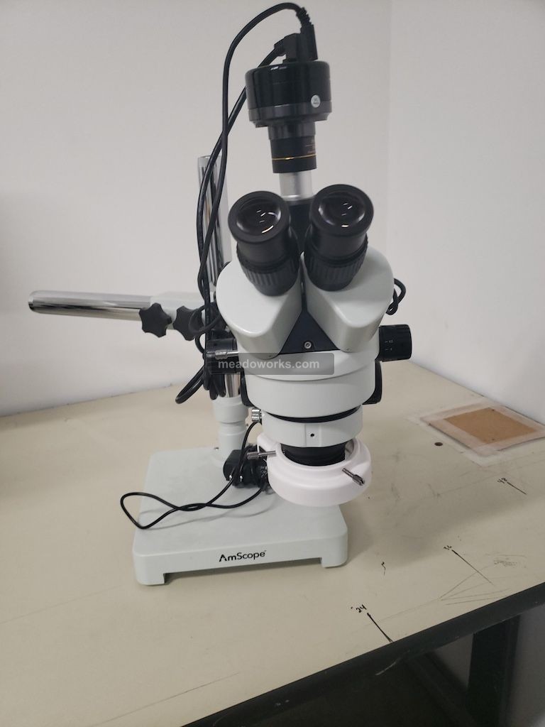 AmScope Trinocular Stereo Zoom Microscope with HC210 HDMI Camera - Image 2