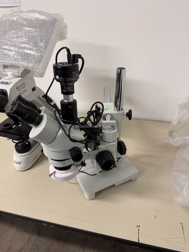 AmScope Trinocular Stereo Zoom Microscope with HC210 HDMI Camera - Image 4