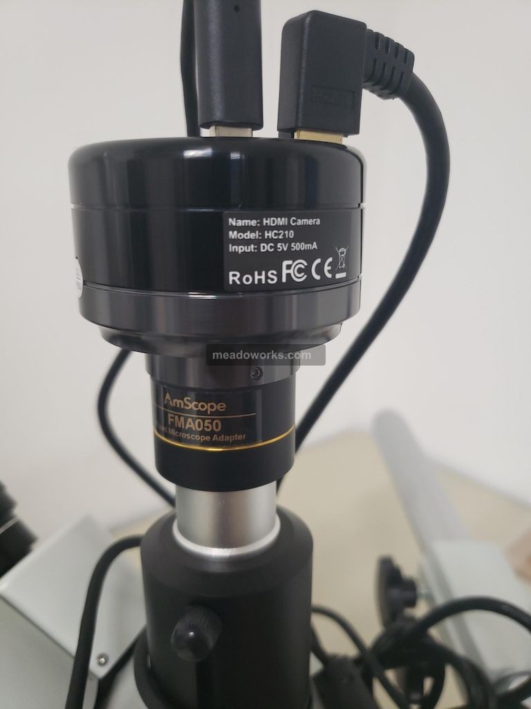 AmScope Trinocular Stereo Zoom Microscope with HC210 HDMI Camera - Image 6