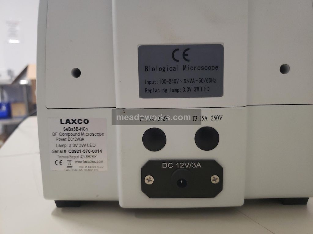 Laxco SeBa3B-HC1 Brightfield Compound Microscope - Image 8