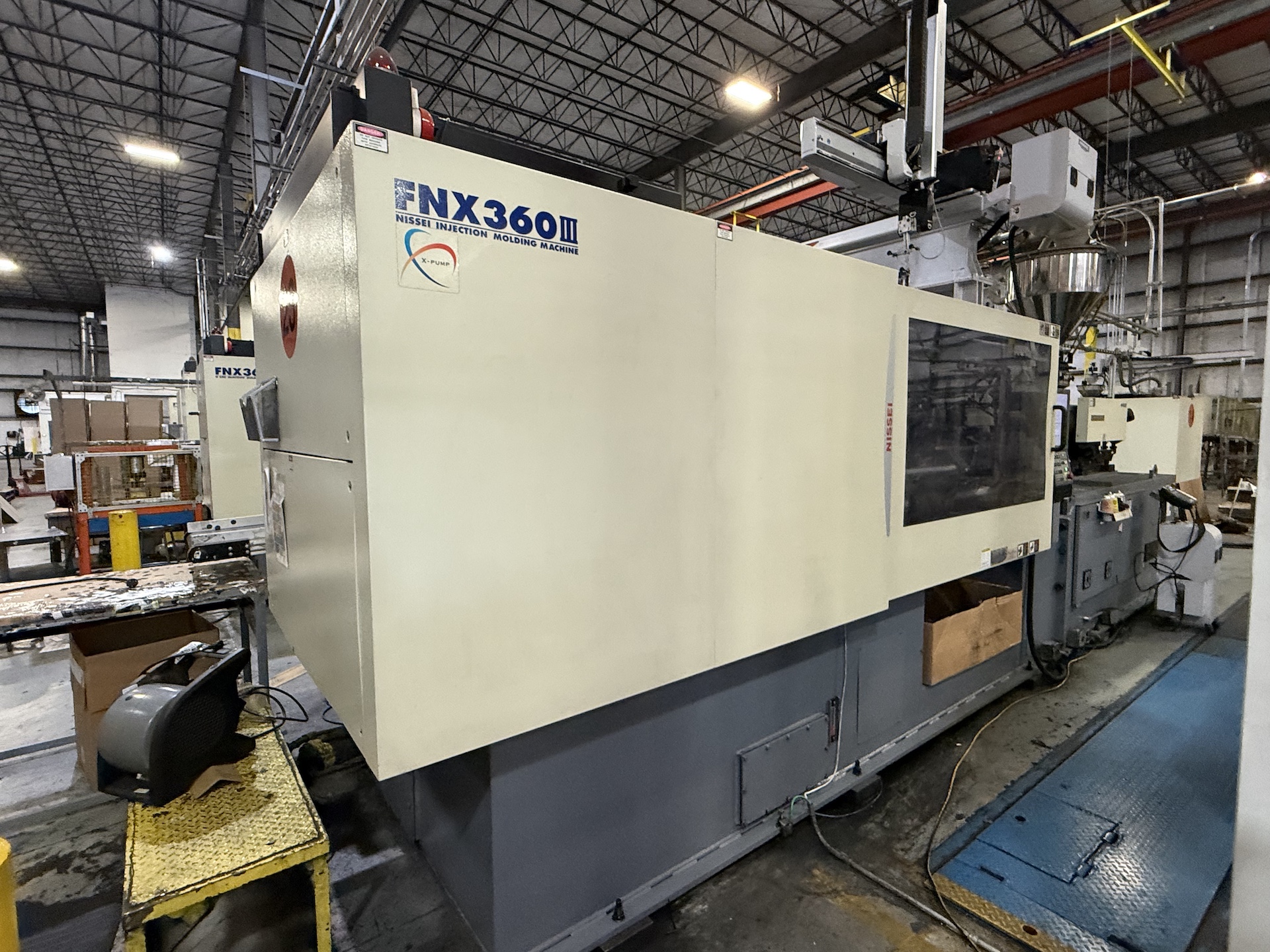 2019 Nissei 398 Ton Injection Molding Press w/Transformers, New in 2019