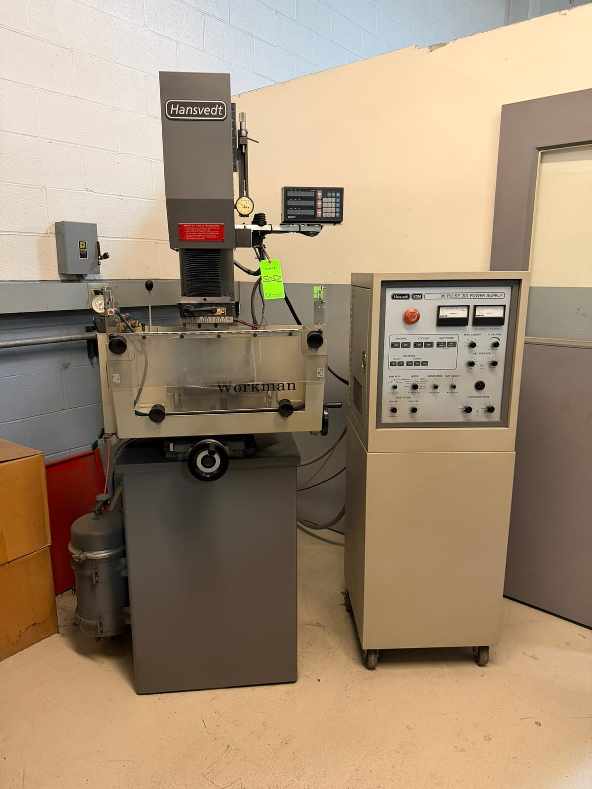 Used Hansvedt 201 Sinker / Ram EDM