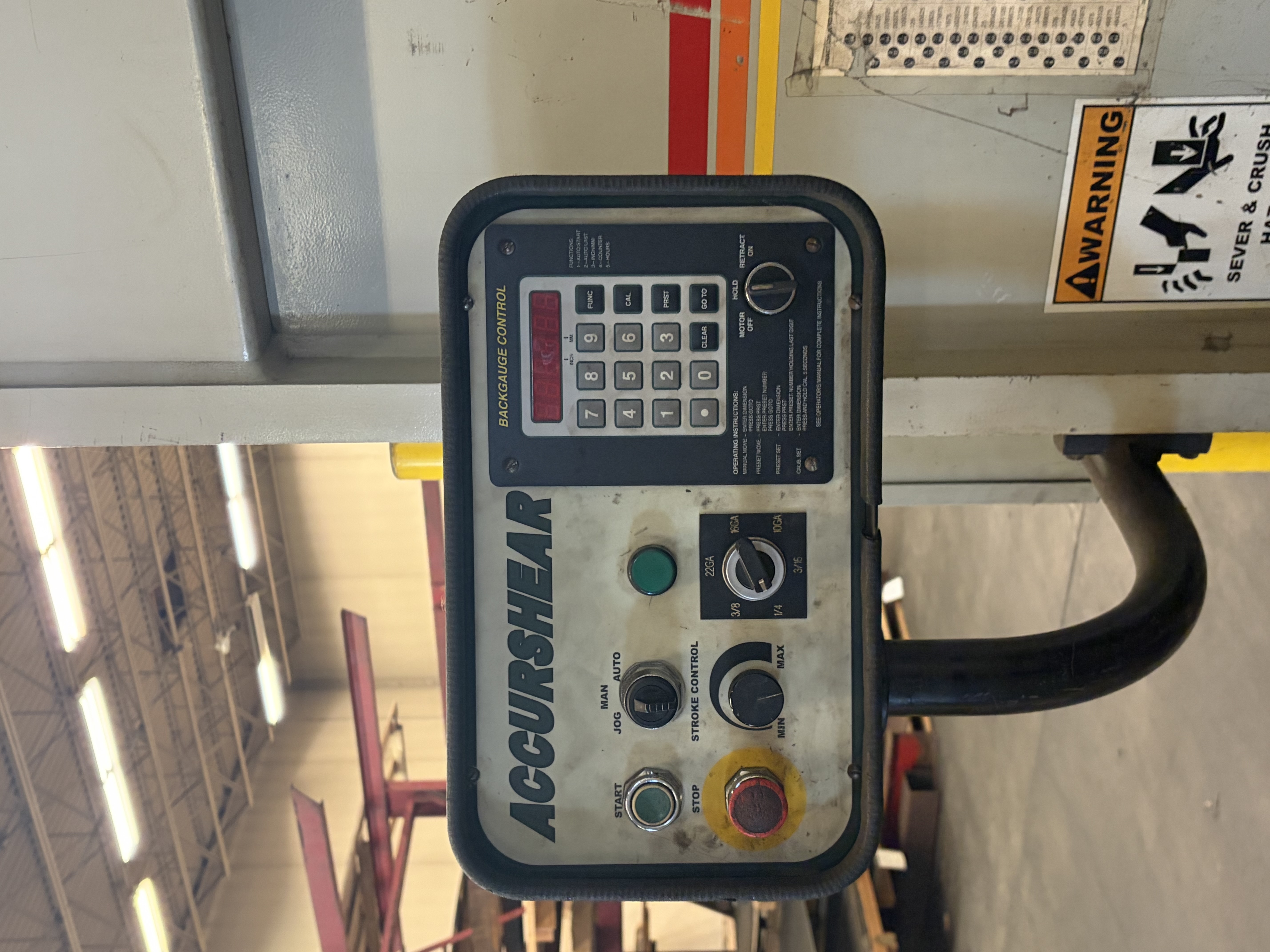Backgauge control