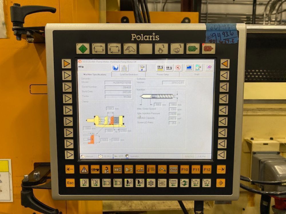 Used 2004 Husky HL500 Injection Molding Machines: Horizontal - View 2