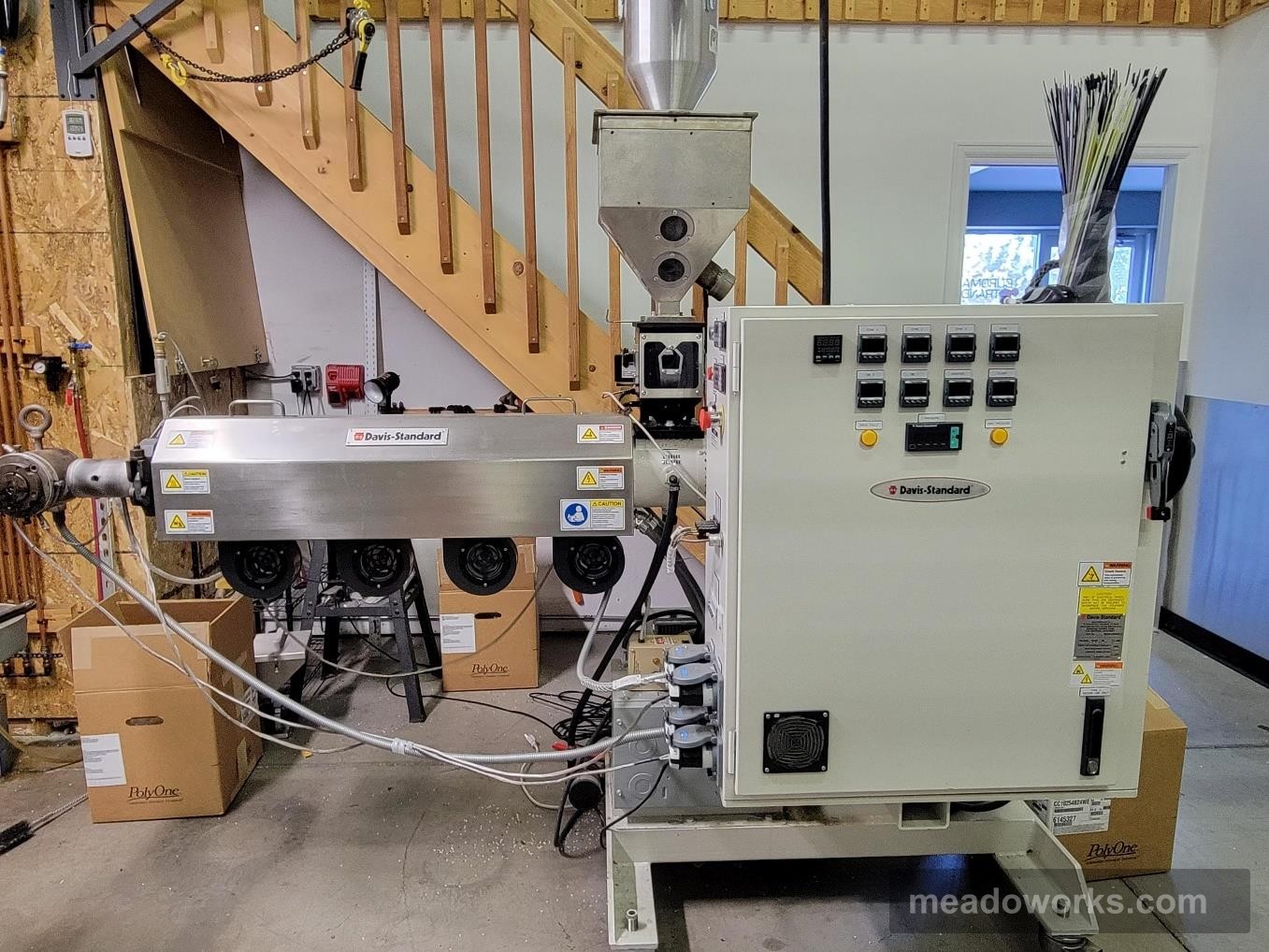 Used 2016 Davis-Standard 3D Filament Extrusion Line Extrusion Lines: 3D Filament
