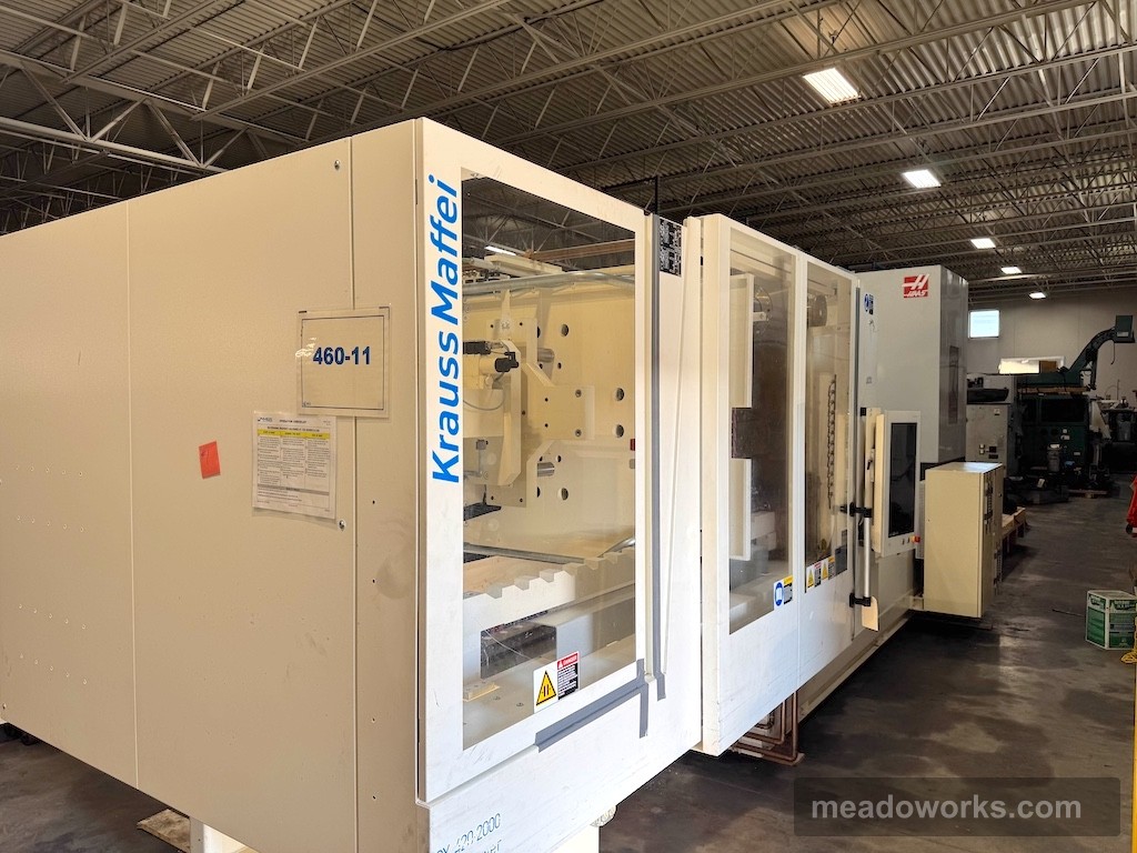 Used 2015 Krauss Maffei KM 420-2000 CX Injection Molding Machines: Horizontal