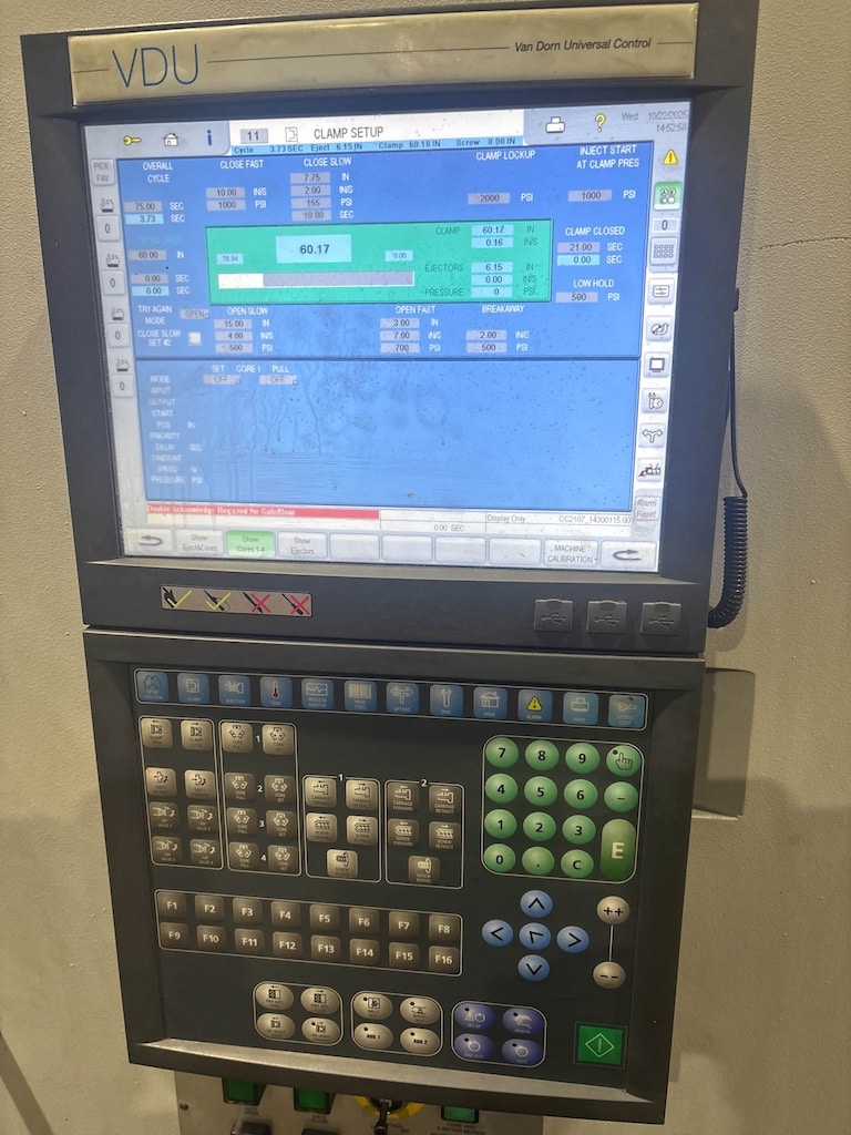 Used 2001 Van Dorn Caliber 1430 Injection Molding Machines: Horizontal - View 4