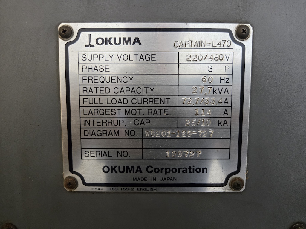 Used 2007 Okuma Captain L470M CNC Turning Center - View 15
