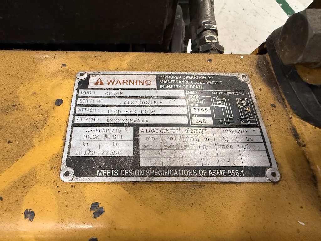 Used Caterpillar GC70K Forklifts - View 4