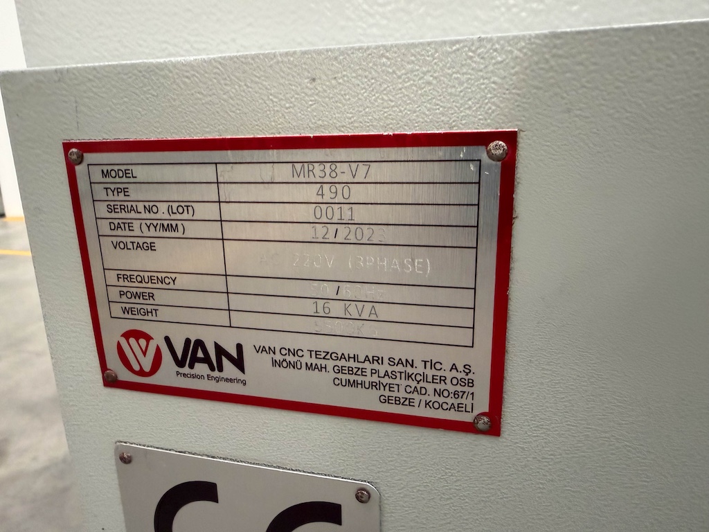 Used 2023 Van CNC MR38-V7 Lathes, CNC - View 3