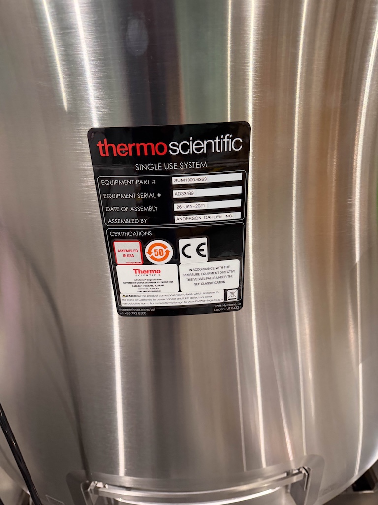 Used 2021 Thermo Scientific Single Use Mixer Laboratory & Test Equipment - View 2
