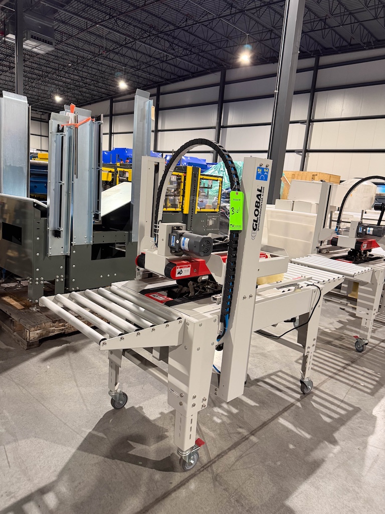 Used 2020 Global Industries Semi-Automatic Random Case Sealer Conveyors - View 4