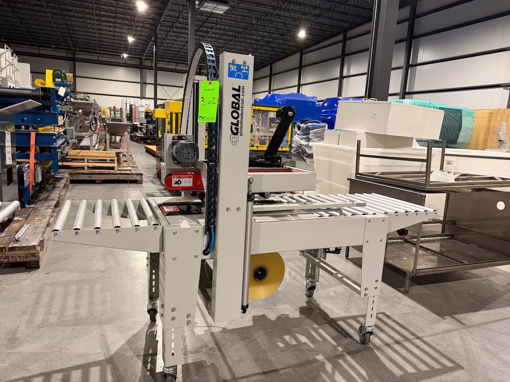 Used 2020 Global Industries Semi-Automatic Random Case Sealer Conveyors