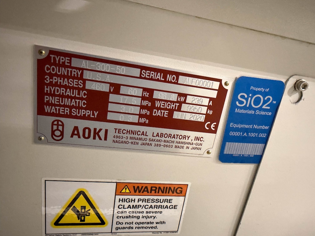 Used 2020 Aoki Blow Molding Machine Blow Molding: Injection Blow - View 11