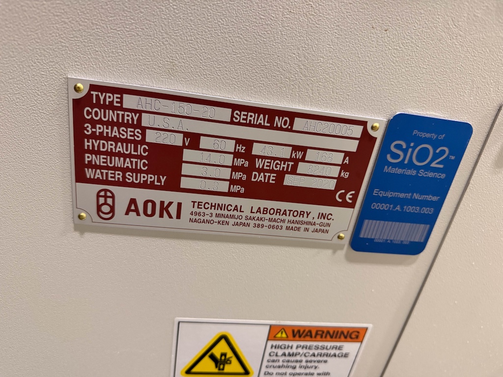 Used 2020 Aoki Blow Molding Machine Blow Molding: Injection Blow - View 10