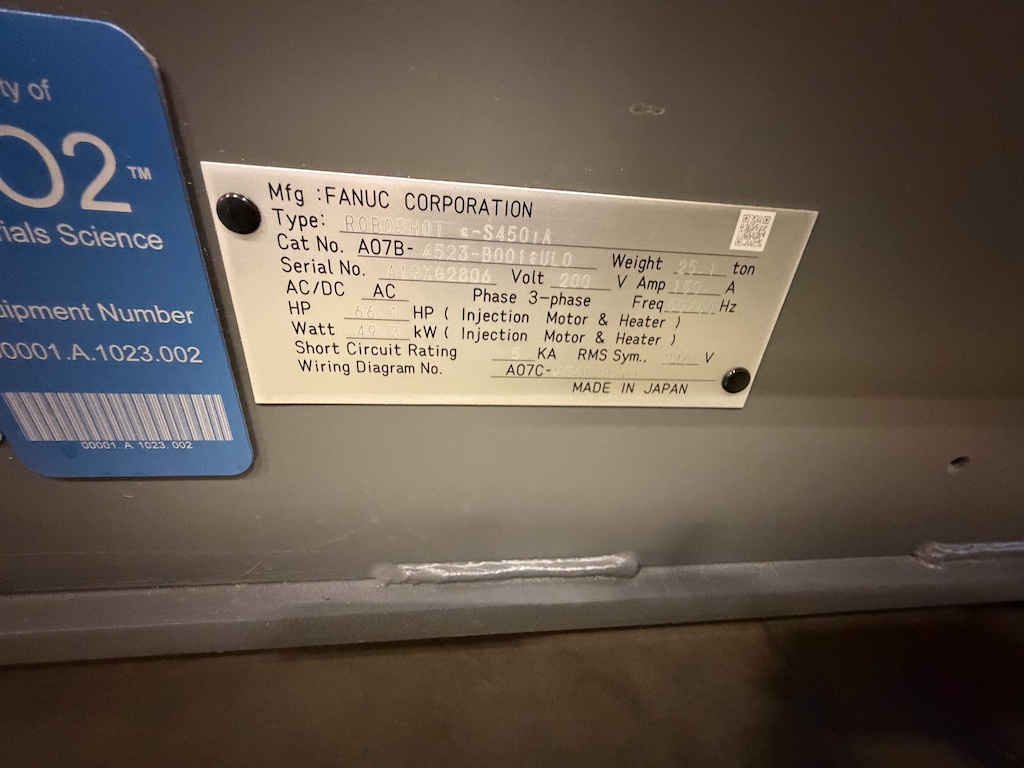 Used 2019 Fanuc (Milacron) 450 Ton All Electric Injection Molding Press Injection Molding Machines: Horizontal - View 12