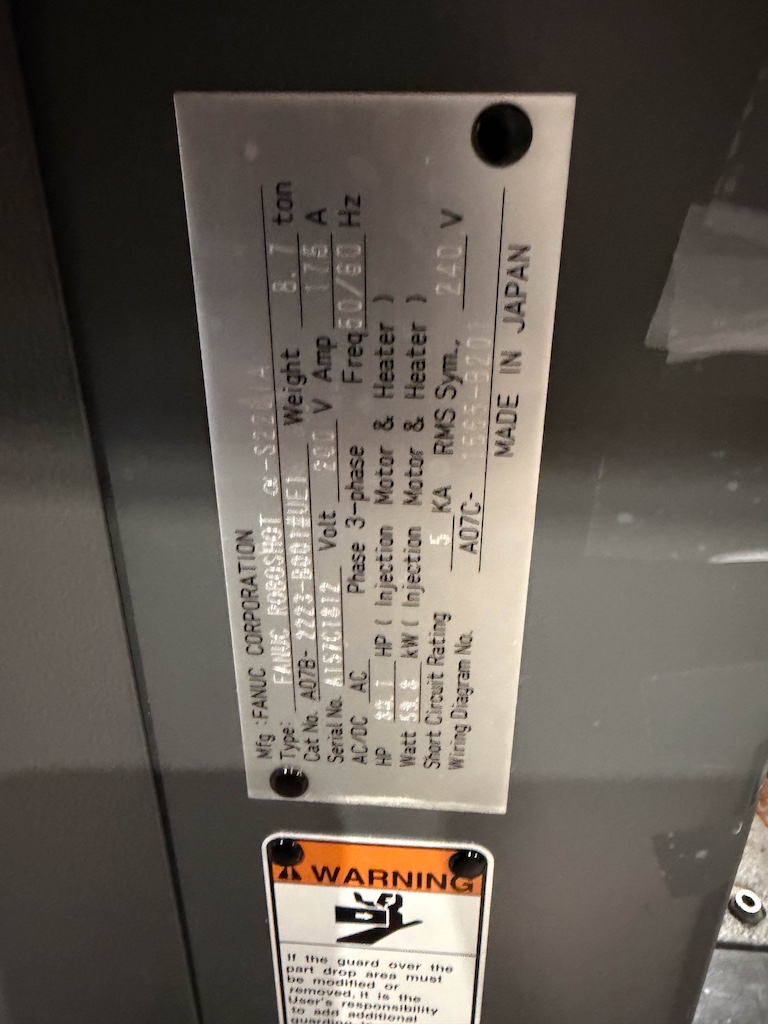 Used 2014 Fanuc (Milacron) 220 Ton All Electric Injection Molding Press Injection Molding Machines: Horizontal - View 22