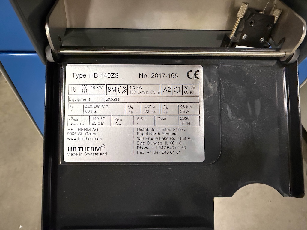 Used 2020 HB-Therm Thermolator New in HB-Therm Thermolator Water Temperature Controllers - View 6