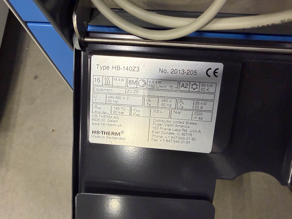 Used 2020 HB-Therm Thermolator New in HB-Therm Thermolator Water Temperature Controllers - View 3