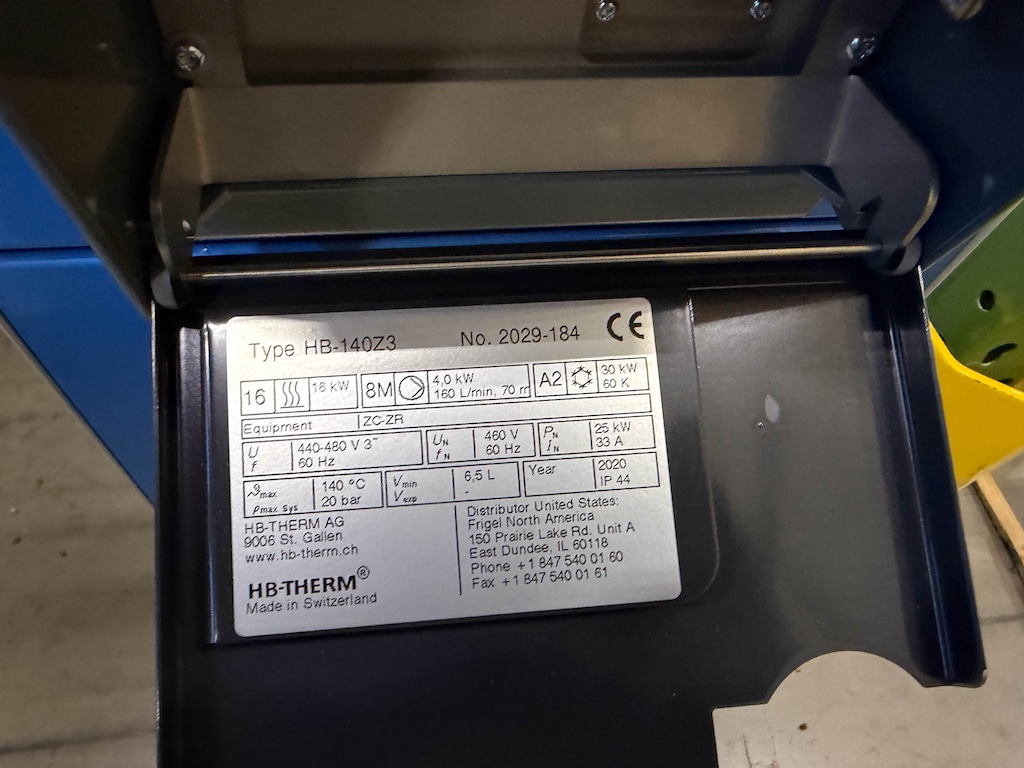 Used 2020 HB-Therm Thermolator New in HB-Therm Thermolator Water Temperature Controllers - View 2
