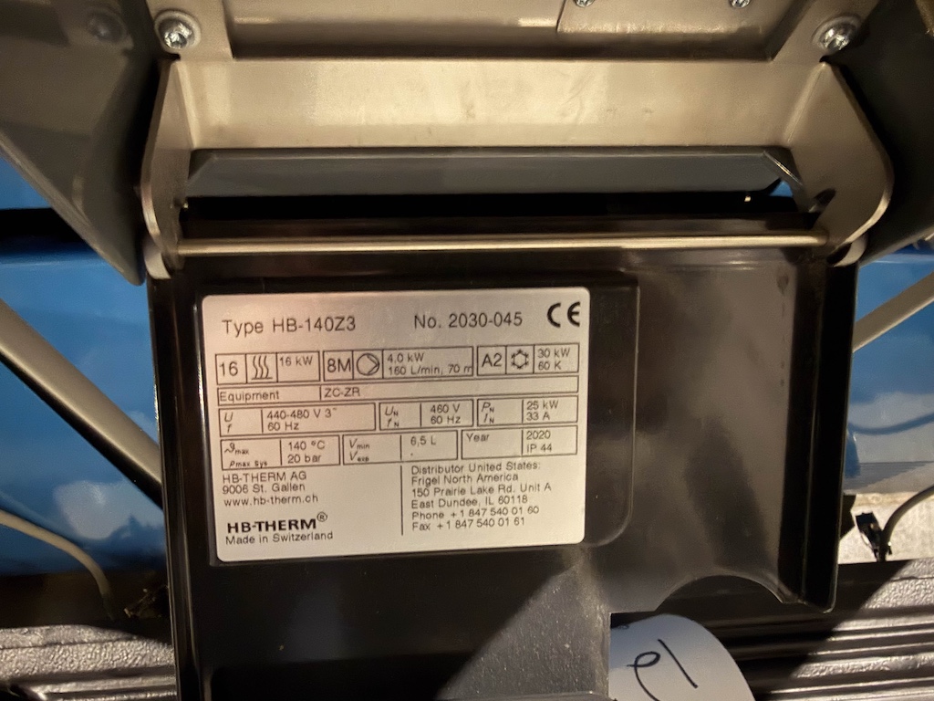 Used 2020 HB-Therm Thermolator New in HB-Therm Thermolator Water Temperature Controllers - View 4