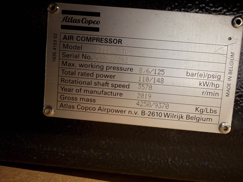 Used 2019 Atlas Copco Air Compressor Air Compressors - View 10