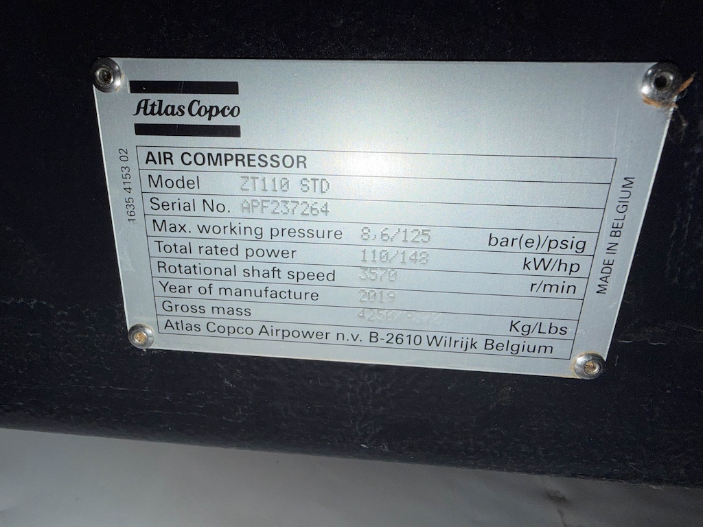 Used 2019 Atlas Copco Air Compressor Air Compressors - View 9
