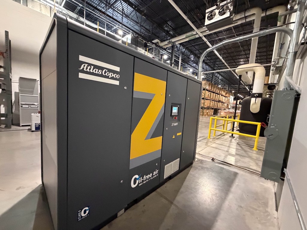 Used 2018 Atlas Copco Air Compressor Air Compressors