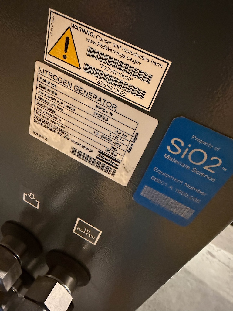 Used 2020 Atlas Copco Nitrogen Generator w/(2) Tanks Nitrogen Generators - View 7