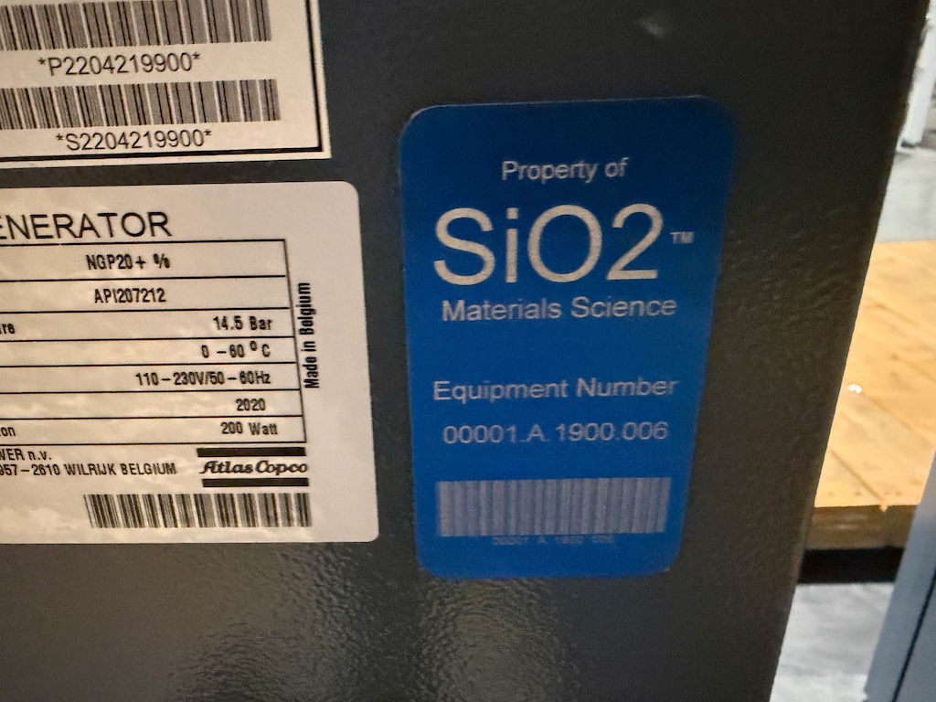 Used 2020 Atlas Copco Nitrogen Generator w/(2) Tanks Nitrogen Generators - View 5