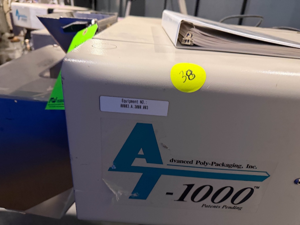 Used Advanced Poly-Packaging Vertical Bagger w/Ti-1000 Thermal Transfer Printer Conveyors - View 8