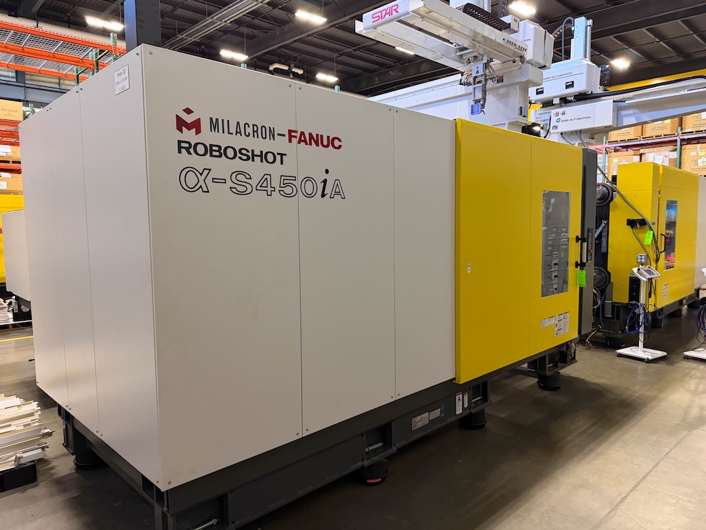 Used 2019 Fanuc (Milacron) 450 Ton All Electric Injection Molding Press Injection Molding Machines: Horizontal - View 13